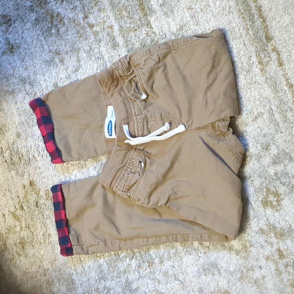 Old Navy flannel-lined khakis - size 5T